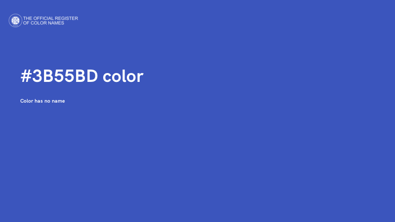 #3B55BD color image