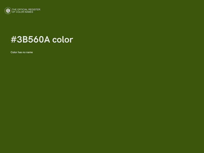 #3B560A color image