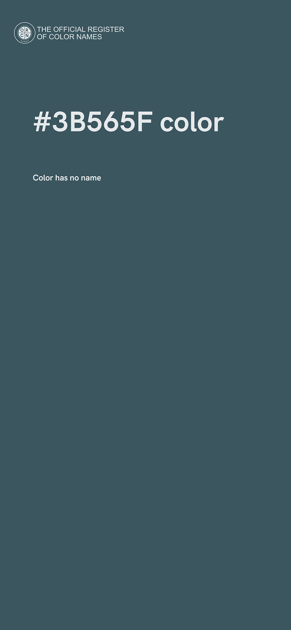 #3B565F color image