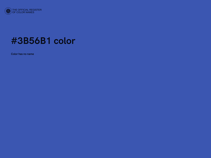 #3B56B1 color image