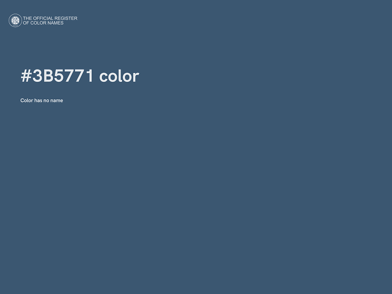 #3B5771 color image