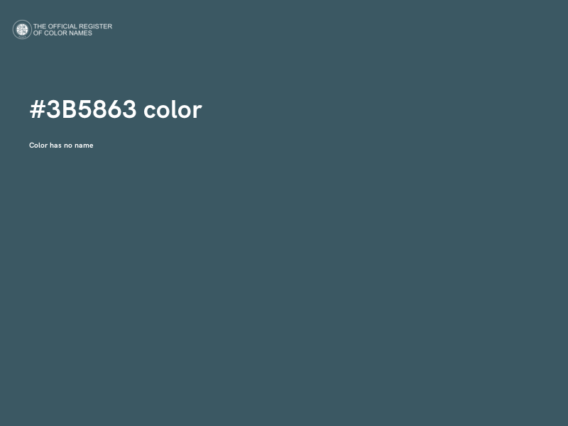 #3B5863 color image