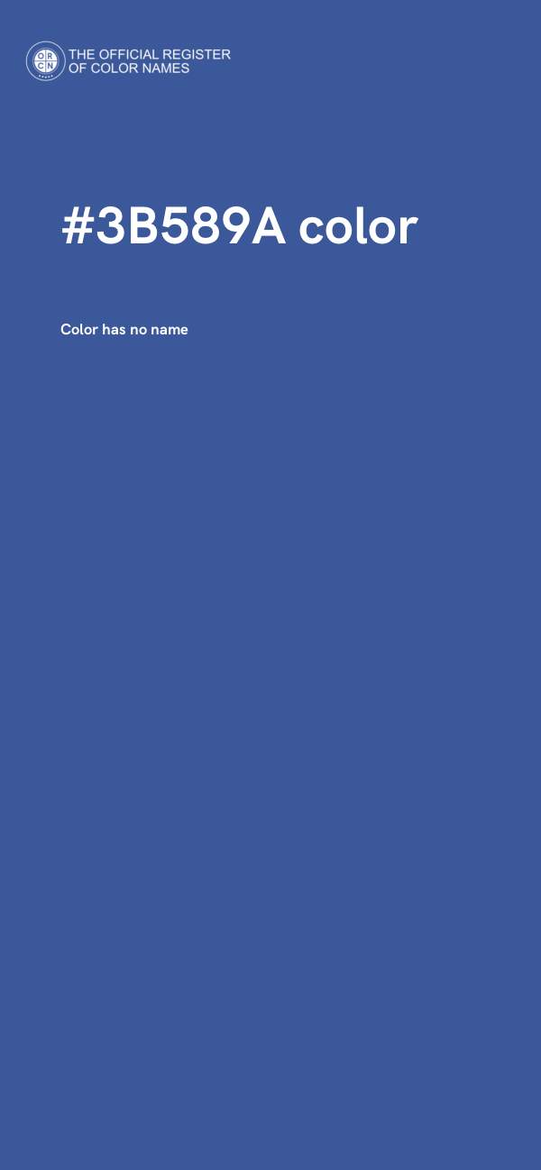 #3B589A color image