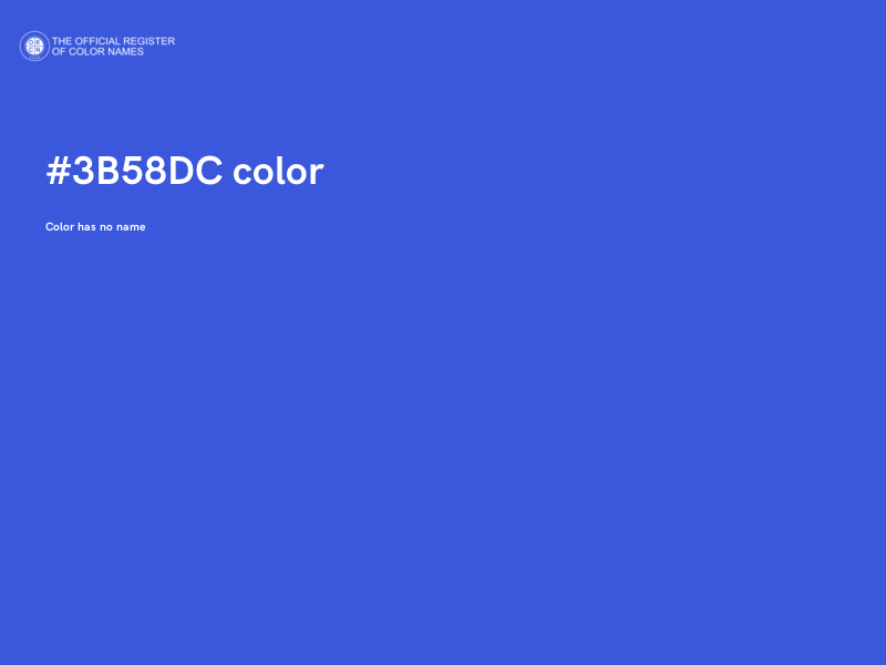 #3B58DC color image
