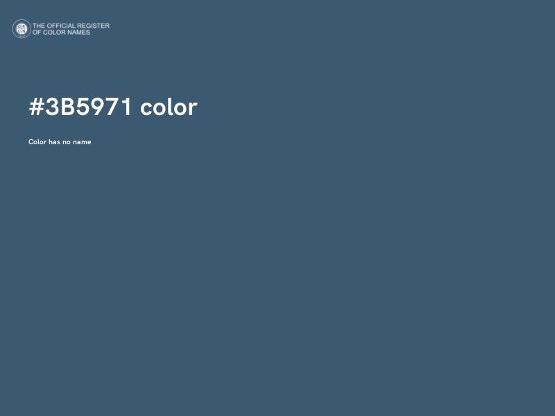 #3B5971 color image
