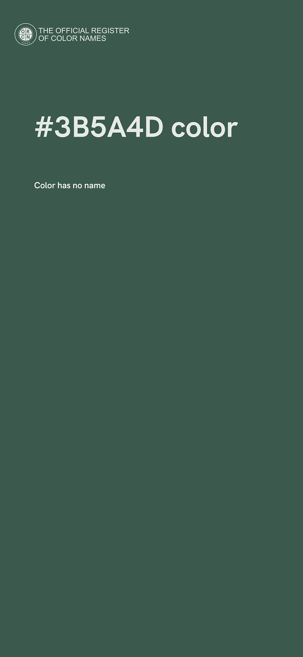 #3B5A4D color image