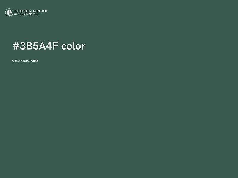 #3B5A4F color image