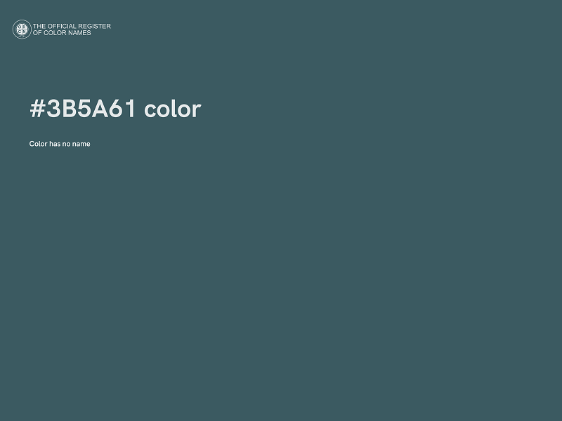 #3B5A61 color image