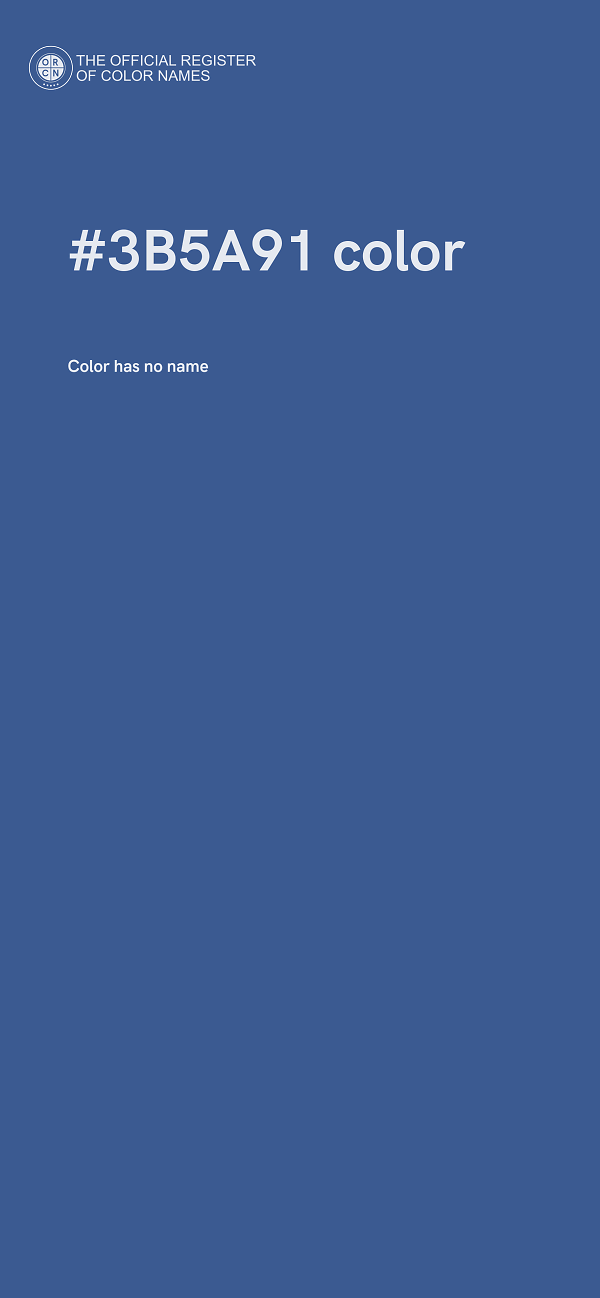 #3B5A91 color image