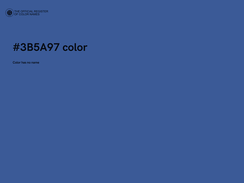 #3B5A97 color image