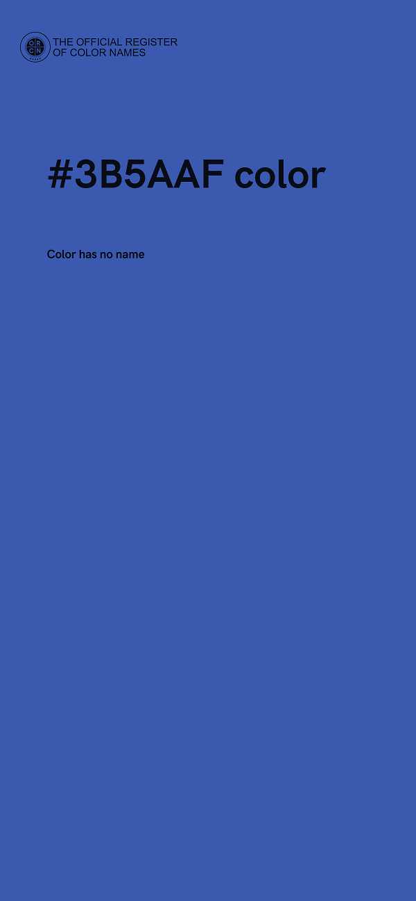 #3B5AAF color image