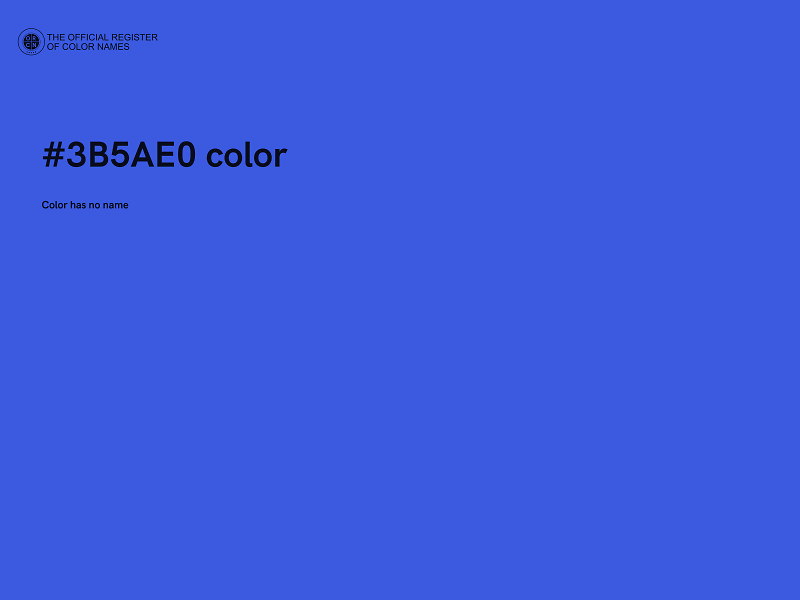 #3B5AE0 color image