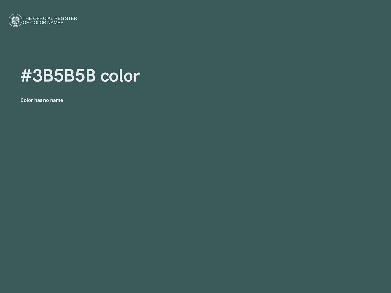 #3B5B5B color image