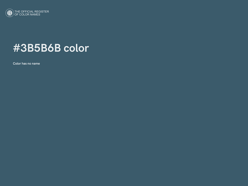 #3B5B6B color image
