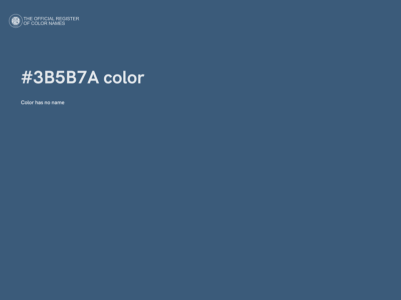 #3B5B7A color image