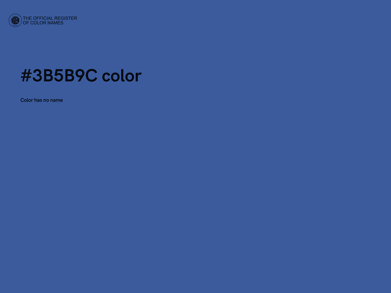 #3B5B9C color image