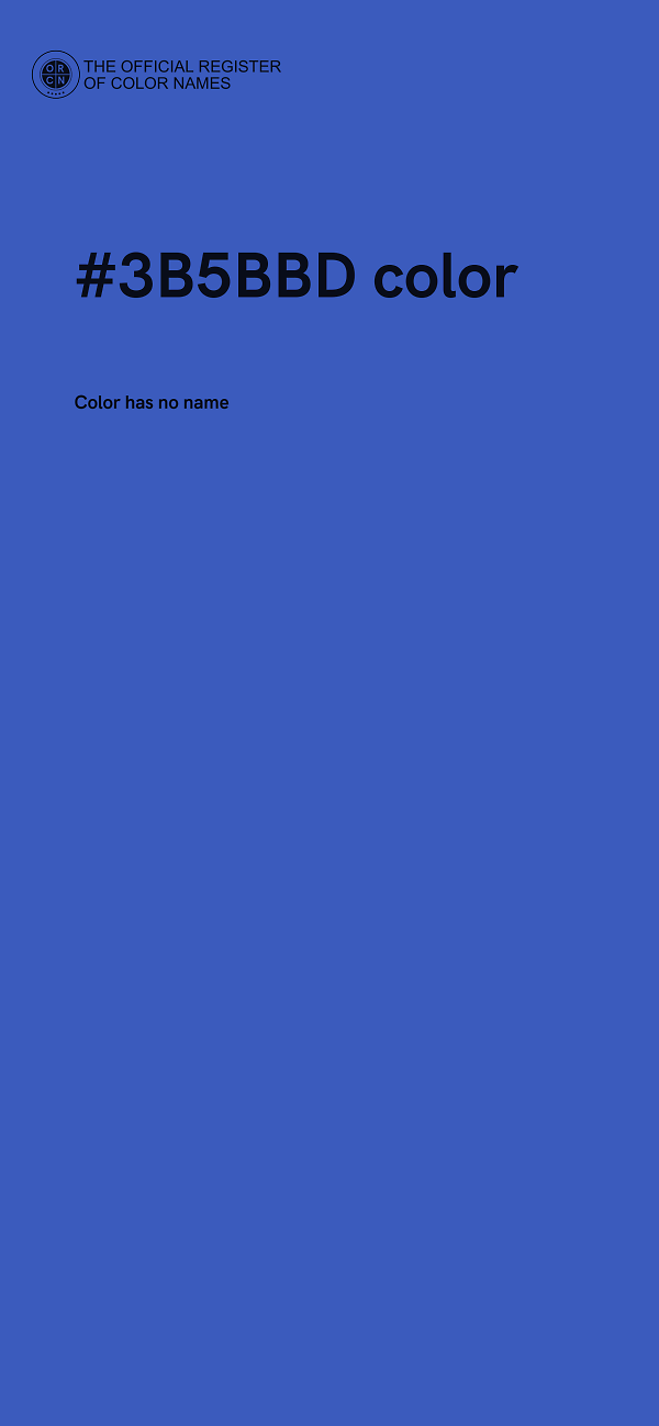 #3B5BBD color image