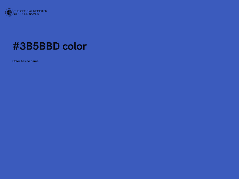 #3B5BBD color image