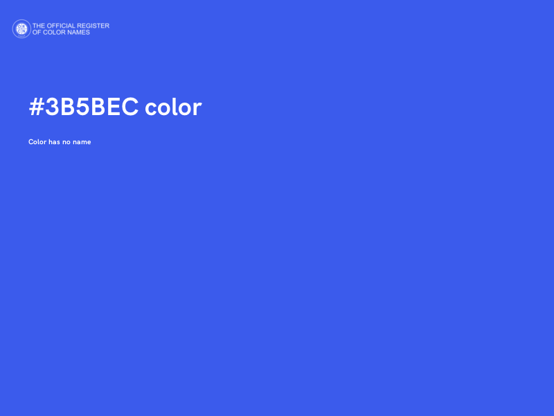 #3B5BEC color image