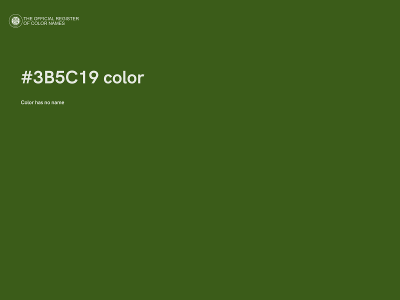 #3B5C19 color image