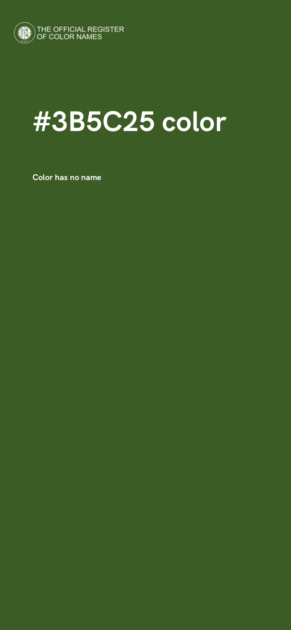 #3B5C25 color image