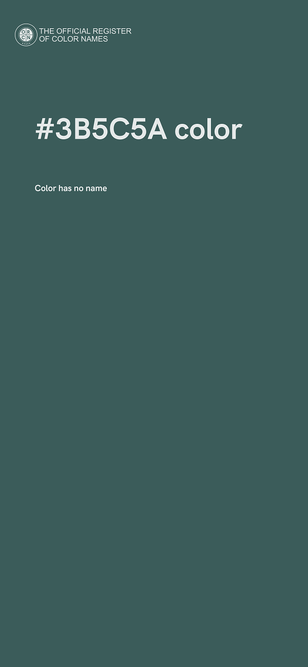 #3B5C5A color image