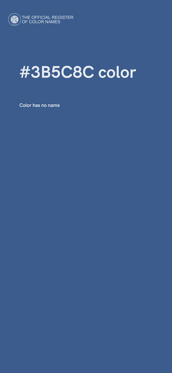 #3B5C8C color image