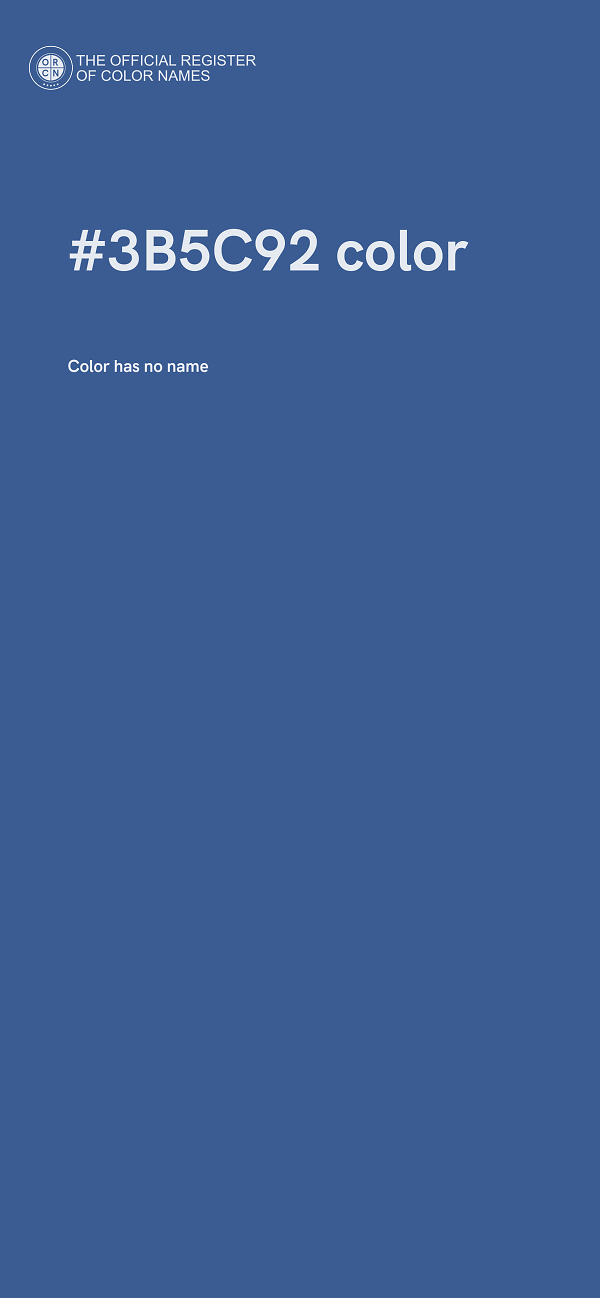 #3B5C92 color image