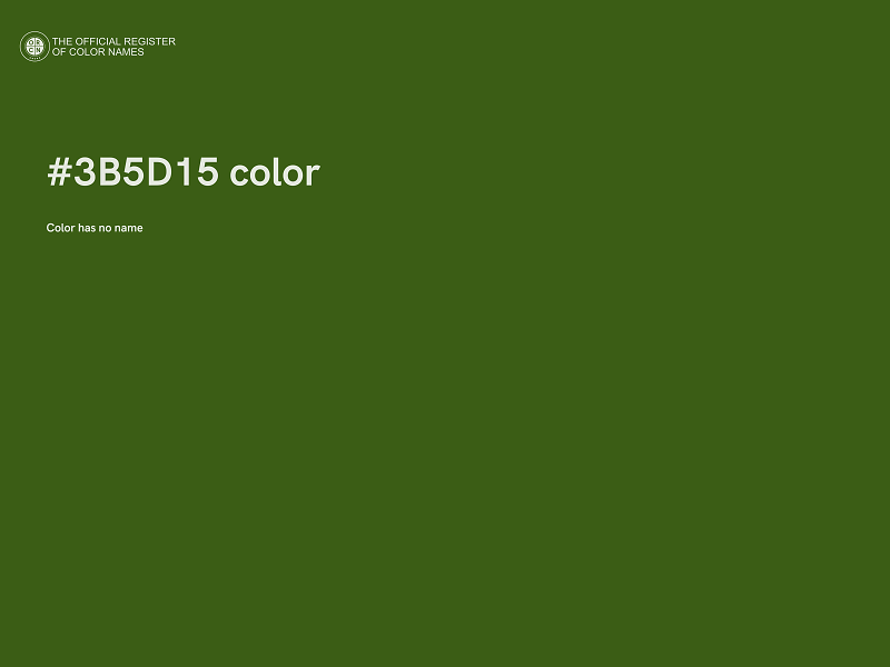 #3B5D15 color image
