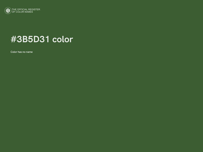 #3B5D31 color image