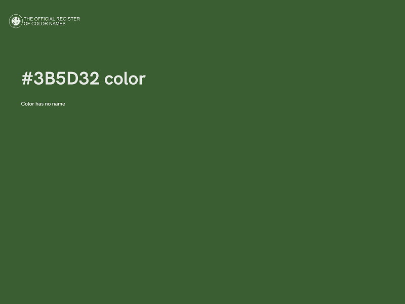 #3B5D32 color image