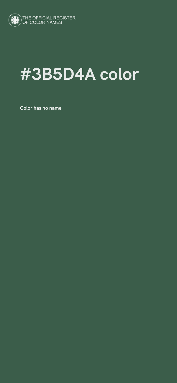 #3B5D4A color image