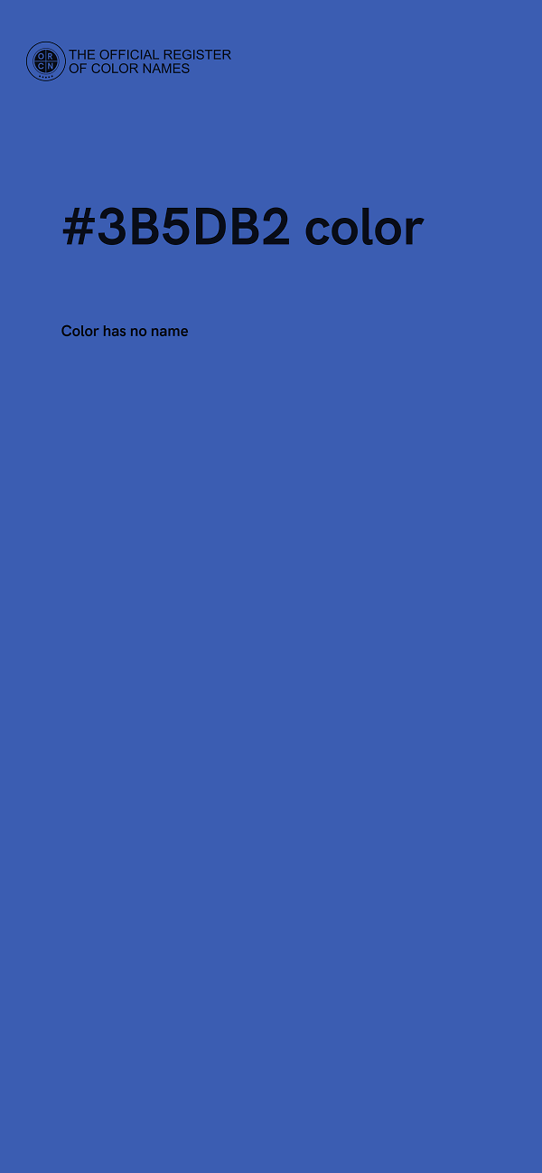 #3B5DB2 color image
