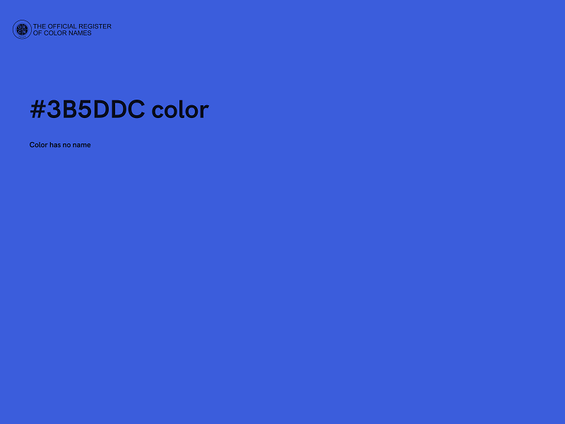 #3B5DDC color image
