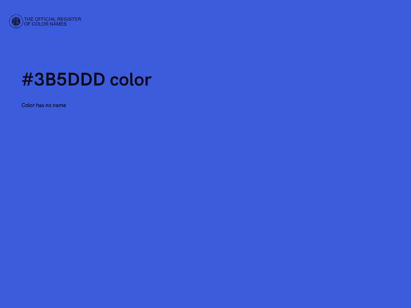 #3B5DDD color image