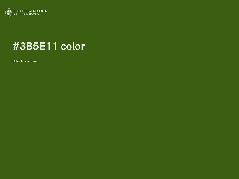 #3B5E11 color image