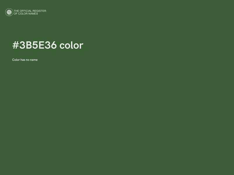 #3B5E36 color image
