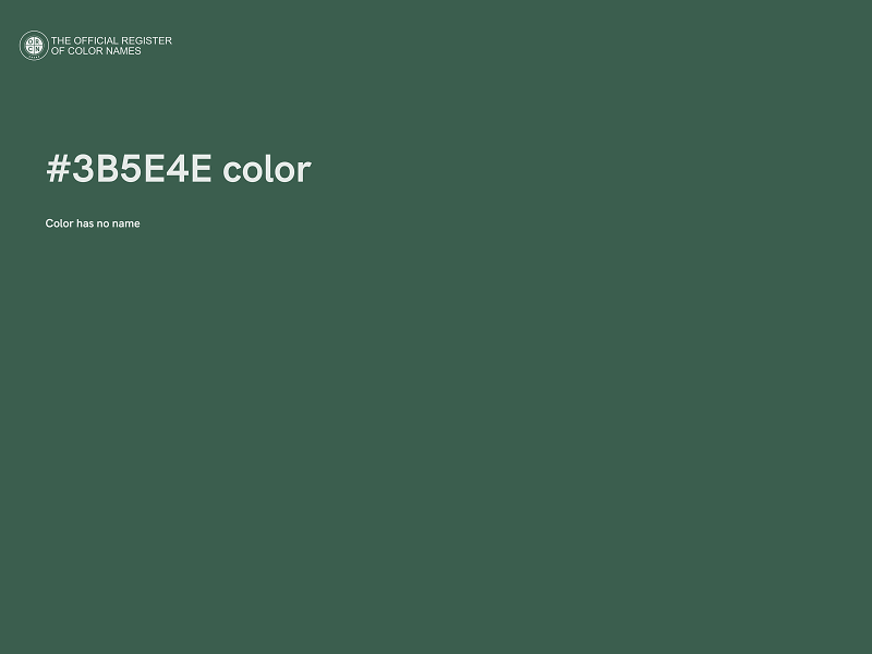 #3B5E4E color image