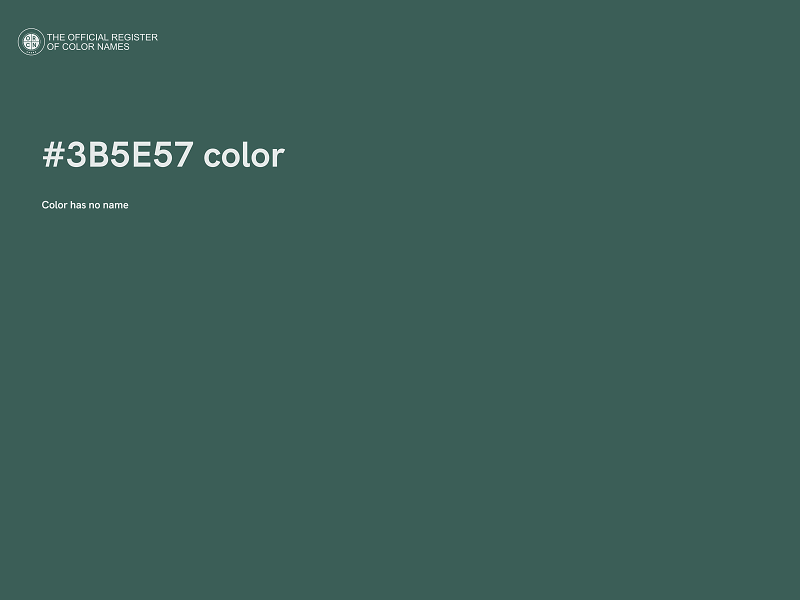 #3B5E57 color image