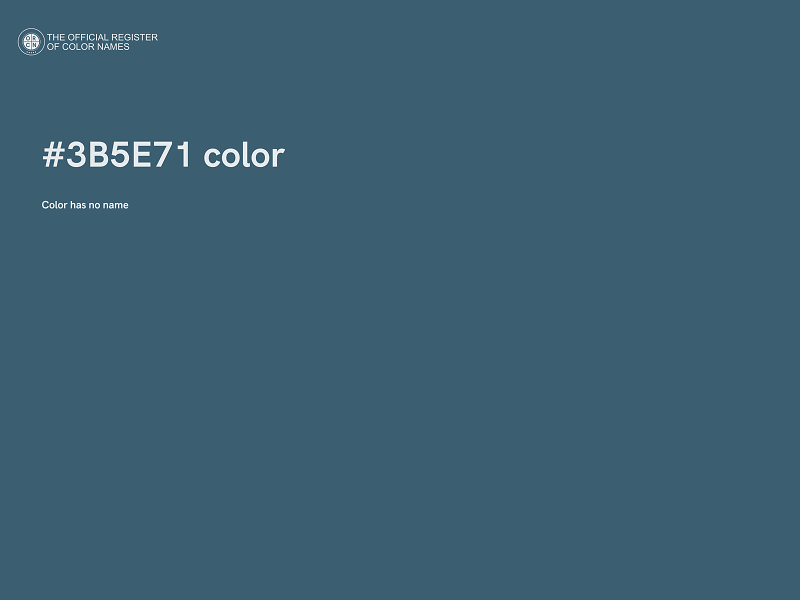 #3B5E71 color image