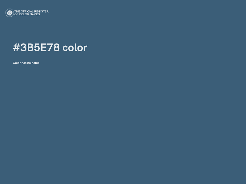 #3B5E78 color image