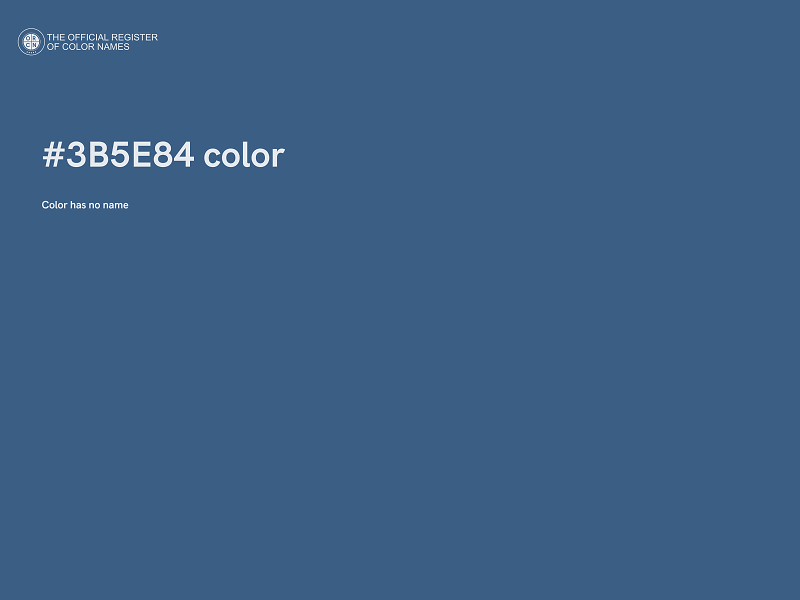 #3B5E84 color image