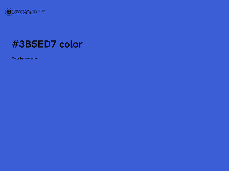#3B5ED7 color image