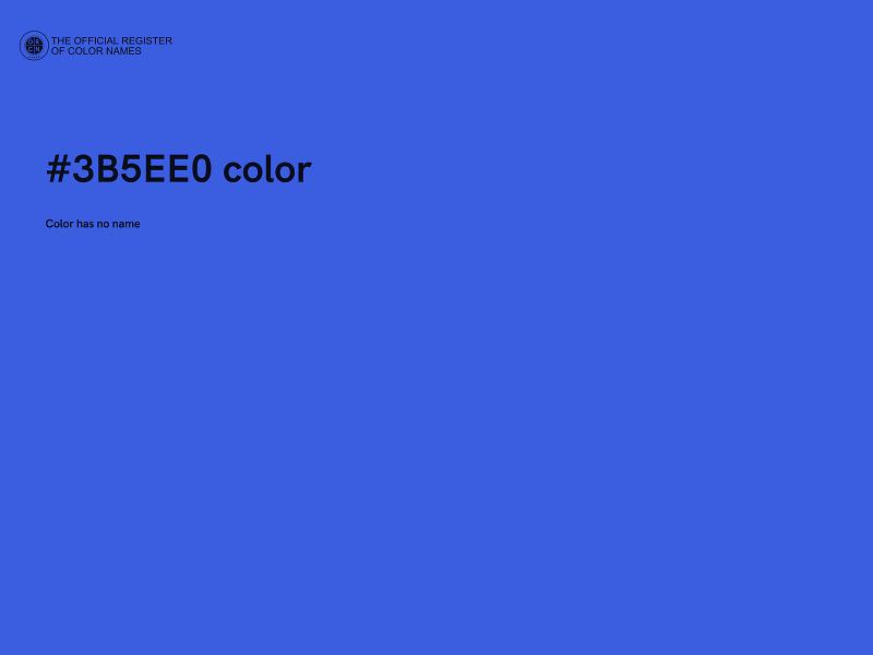 #3B5EE0 color image