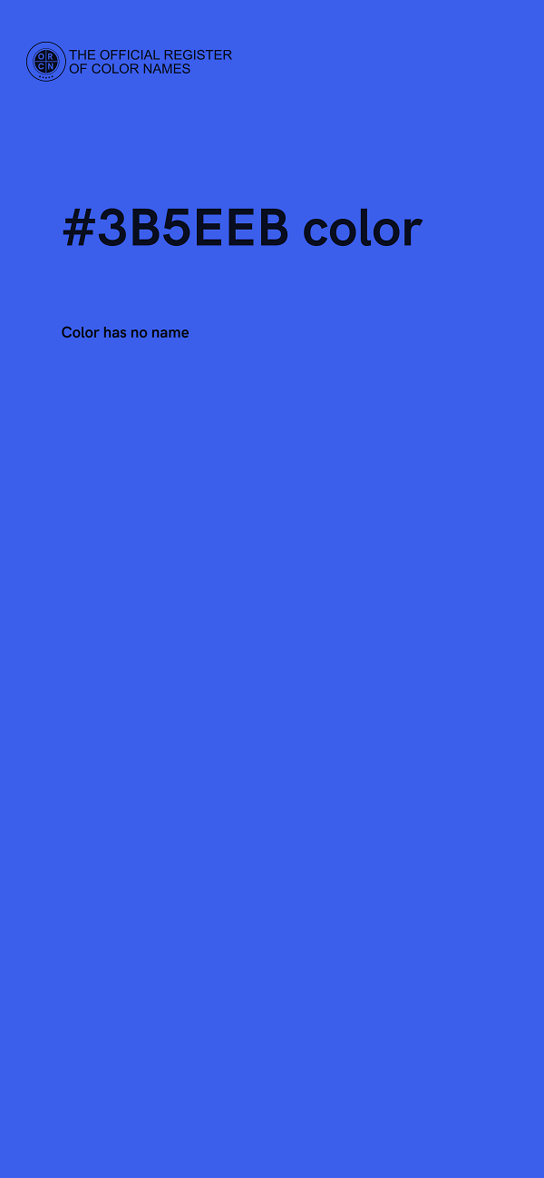 #3B5EEB color image