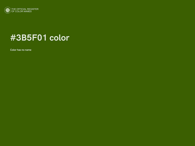 #3B5F01 color image