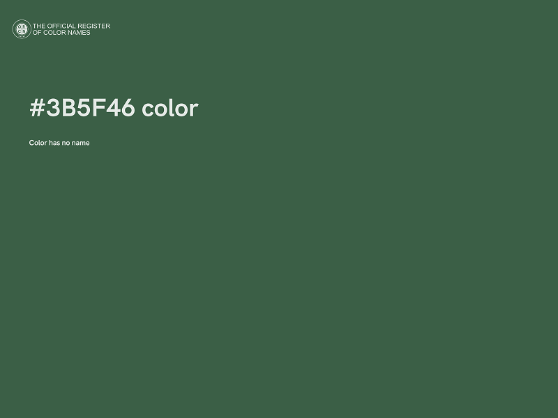 #3B5F46 color image