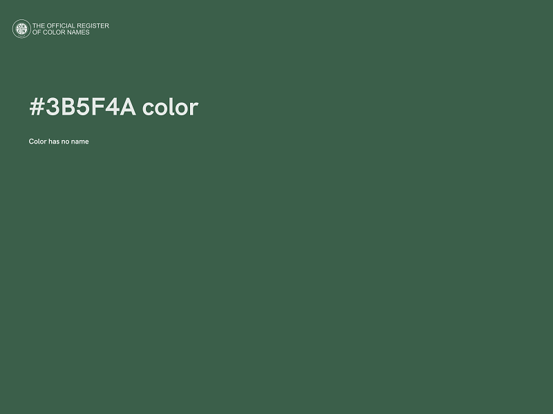 #3B5F4A color image