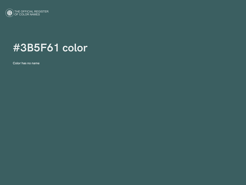 #3B5F61 color image