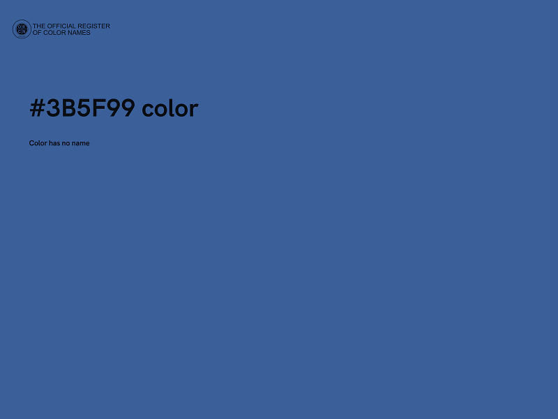 #3B5F99 color image